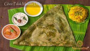 Ghee Palak Masala Dosa
