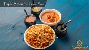 Triple Schezwan Fried Rice