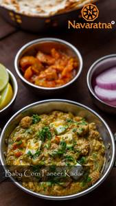 Baby Corn Paneer Kadai