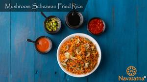 Mushroom Schezwan Fried Rice