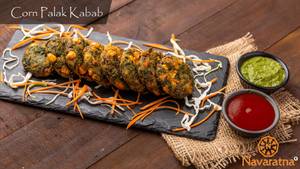 Corn Palak Kabab (8 Pcs)