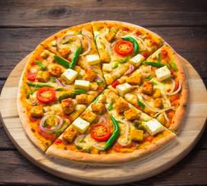 Paneer makhani pizza                                                                    