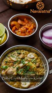 Baby Corn Mushroom Kadai