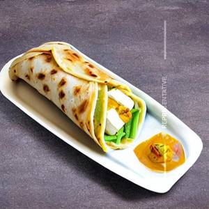 Double egg paneer cheese roll