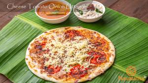 Cheese Tomato Onion Uttapam