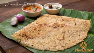 Onion Rava Sada Dosa