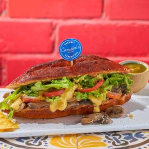 Vegan Mushroom Pambazo Sandwich
