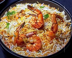 Gongura Prawns Biryani [Serves 2]