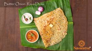 Butter Onion Rava Sada Dosa