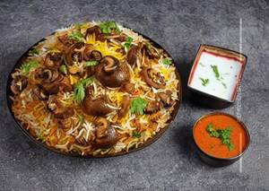 Kaju Mushroom Biryani