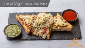 Grilled Veg Cheese Sandwich