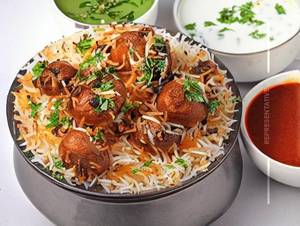 Mini Mushroom Biryani