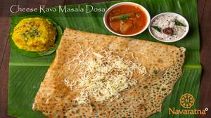 Cheese Rava Masala Dosa