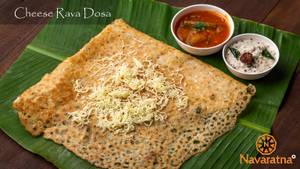 Cheese Rava Sada Dosa