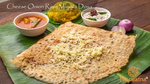 Cheese Onion Rava Masala Dosa