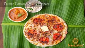 Butter Tomato Onion Uttapam