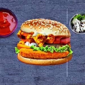 Paneer tikka burger