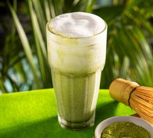Iced cloud matcha latte