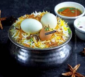 Egg dum biryani