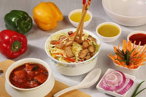 Chicken Noodles + Chicken Manchurian