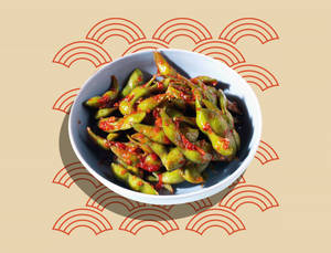 Edamame Beans with Chili Garlic