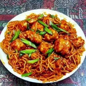 Chicken Singapore Manchurian Noodles