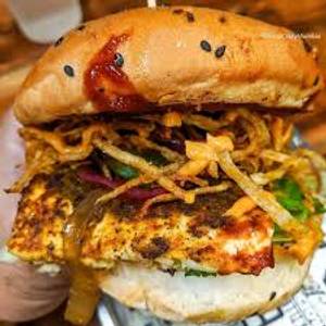 Grilled Peri Peri Paneer Burger
