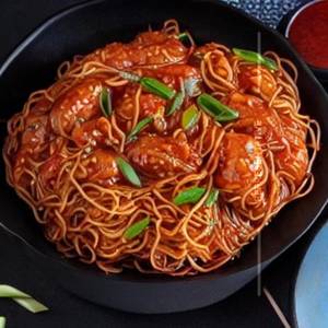 Egg Hong Kong Manchurian Noodles