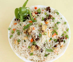 Schezwan Mushroom Fried Rice