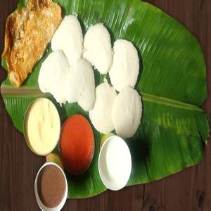 Idli (3) + Heart Shape Mini Idle (4) + Raagi Jaava + Omlette + Milk