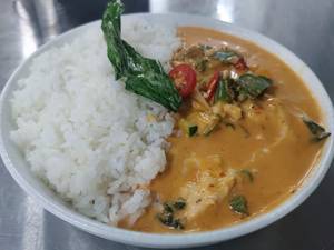 Thai Red Curry With Jasmine Rice Chicken