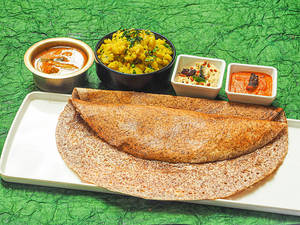 Ragi Masala Dosai (2pc)