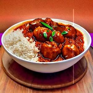 Chicken Singapore Manchurian Rice