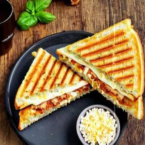Corn cheesy panini sandwich