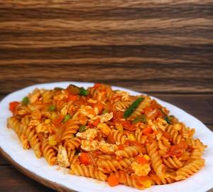 Egg chicken pasta