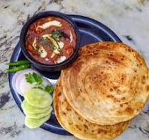 Special Dal makhani, Lachha Paratha with Salad