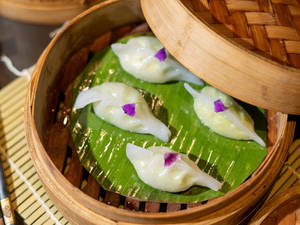 Truffle Edamame Dimsums