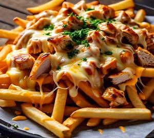 Crispy Cheese Chicken French Fries