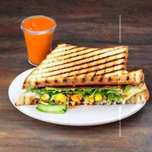 Spicy grilled veg sandwich