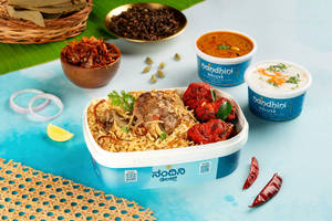 Andhra Mutton Biryani With Chicken Kebab Box