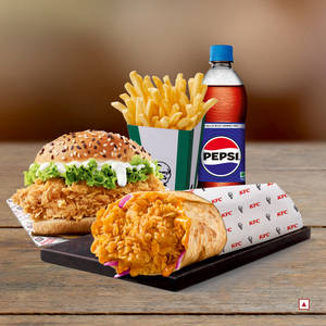 Indian Tandoori Roll Chicken Meal