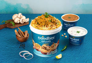 Andhra Mushroom Bucket Biryani