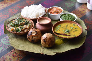 Special Bati Chokha Thali