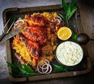 Tandoori Chicken Biryani Half