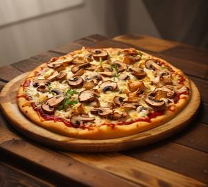 Spicy Mushrooms & Onion Pizza