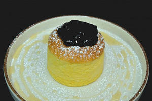 Blueberry Japanese Jiggly Cheesecake