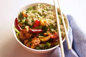 Veg Kung Pao Fried Rice
