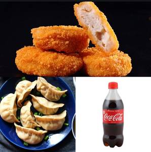 Chicken Momos 5Pcs + Chicken Nuggets 5Pcs + Coke 250ML