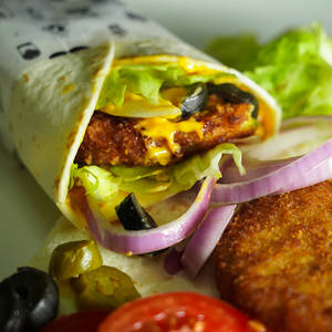 Veg Patty Wrap