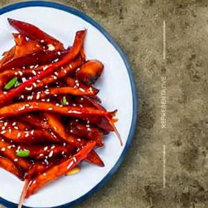 Honey chilli potato